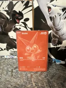 Victini 171/086 Black Bolt Red Monochrome Pokemon TCG Card NM Condition - Image 1