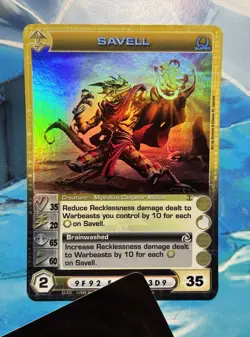 Chaotic Savell 2 MAX CW. Beyond The Doors Super Rare Chaotic TCG Card. NM - Image 1