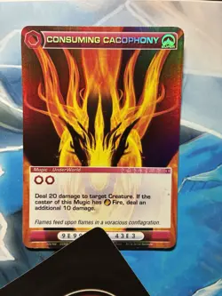 Chaotic Consuming Cacophony Underworld Mugic Super Rare Alliances Unraveled MP - Image 1