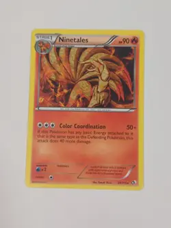 Pokemon Card Ninetales 21/113 Rare Non Holo Legendary Treasures NM Rare TCG - Image 2
