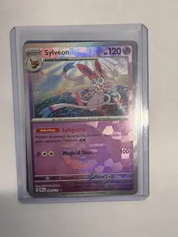 Pokemon Sylveon 040/131 Sv: Prismatic Evolutions Poke Ball Rare Holo TCG Card - Image 1