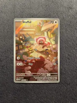 Pokemon TCG Stufful Illustration Rare Card 154/132 Mega Evolution Nm - Image 1