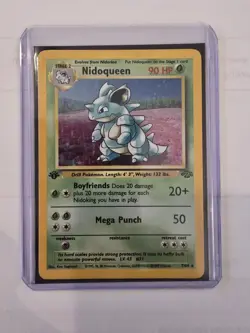 Nidoqueen 7/64 Jungle 1st Edition Holo Rare Pokemon TCG Card Vintage WOTC - Image 1
