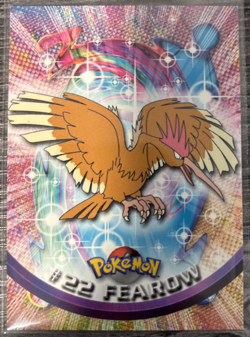 Fearow #22 Topps TV Animation Edition Series 1 Pokemon Card Red Topps Logo HP - Image 1