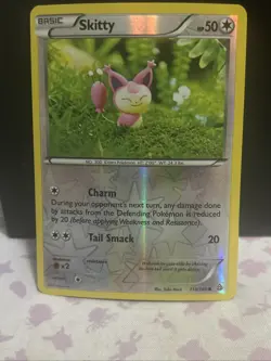 REVERSE HOLO Skitty 113/160 NM - Yuka Morii Clay XY Primal Clash Pokemon Card - Image 1