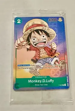 Monkey.D.Luffy (Anime Expo 2023) P-037 One Piece Promotion Cards Non-foil Sealed - Image 1
