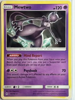 Mewtwo SM - Unbroken Bonds 75/214 LP-NM Pokemon card - Image 1