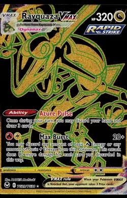 Pokemon Card - Rayquaza VMAX Silver Tempest TG29/TG30 Secret Rare - Image 1