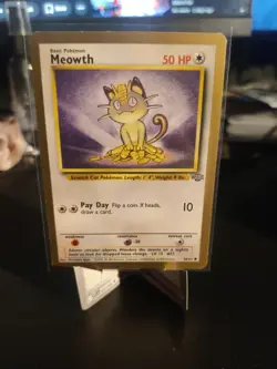 Pokemon TCG Meowth Jungle #56/64 Fruit Roll Up Promo Card (Gold Border) - MP - Image 1