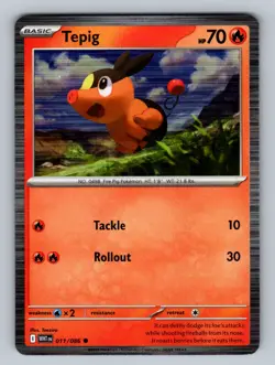 Tepig - 011/086 Holo Promo Miscellaneous Cards & Products NM - LP Pokemon TCG - Image 1
