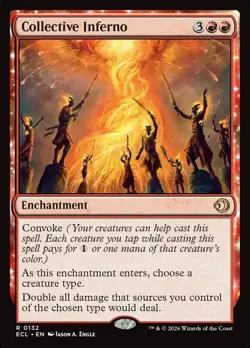 2026 MAGIC: THE GATHERING LORWYN ECLIPSED #0132 COLLECTIVE INFERNO - Image 1