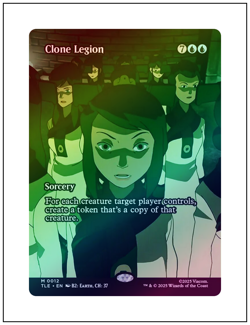 1x Clone Legion, Borderless Art Foil, Magic the Gathering, MTG NM - Image 1