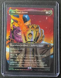 2025 MTG Magic Spider-Man The Soul Stone Borderless Foil INFINITY GAUNTLET 0243 - Image 1