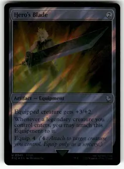 MTG - Hero's Blade (Surge Foil) - Final Fantasy - Image 1