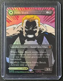 2025 MTG Magic the Gathering Marvel Spider-Man Eddie Brock Borderless Foil 0233 - Image 1