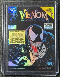 2025 MTG Magic the Gathering Marvel Spider-Man Eddie Brock Borderless Foil 0233 - Image 2