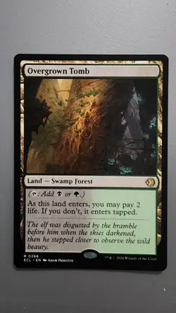 MTG - Overgrown Tomb - Lorwyn Eclipsed 266 R Normal - Image 1