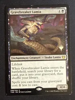 1x Gravebreaker Lamia (098) Theros Beyond Death Promo Pack LP MTG Magic x1 MKE - Image 1