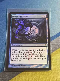 Magic the Gathering MTG New Phyrexia PSYCHIC SURGERY Foil - Image 1