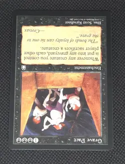 MTG Grave Pact - Stronghold - Rare - Vintage Magic The Gathering NM - Image 2