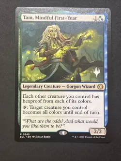Tam, Mindful First-Year *Rare* Magic MtG x1 Lorwyn Eclipsed Promo - Image 1
