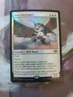 MTG Aven Interrupter Foil Outlaws Of Thunder Junction Rare NM 2024 - Image 1