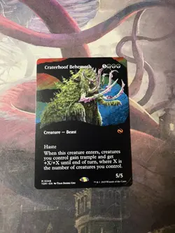 Craterhoof Behemoth - Borderless- Tarkir: Dragonstorm - Non-Foil - MtG - Image 1
