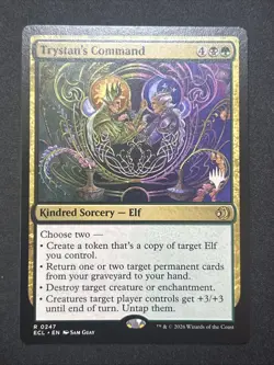 1 x Trystan's Command - Lorwyn Eclipsed - NM-Mint - MTG Promo Stamped - Image 1