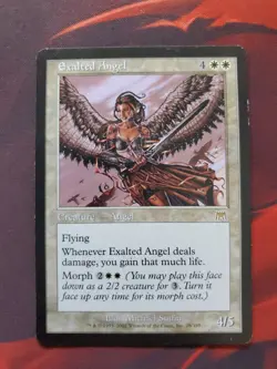 Magic the Gathering - Onslaught Exalted Angel 2002 28 Rare - Image 1