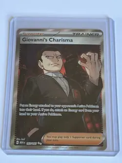 GIOVANNIS CHARISMA 2023POKEMON SCARLET VIOLET 151 ULTRA RARE FULL ART - Image 3