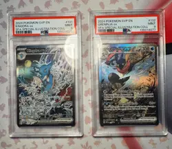 2024 POKEMON BLACK STAR PROMO #131 KINGDRA EX PSA 9 + #132 GRENINJA EX PSA 9 - Image 1