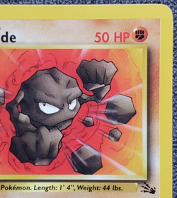 1st Edition Geodude - Fossil - #47/62 - Vintage Pokemon Card 1999 - Image 3