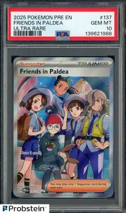 2025 Pokemon PRE EN #137 Friends in Paldea PSA 10 GEM MINT - Image 1