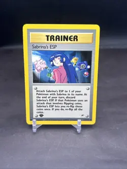 Pokemon 1st Edition Gym Heroes Sabrina's ESP 117/132 NS1 - Image 1