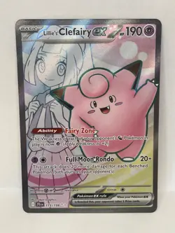 Lillie's Clefairy ex Ultra Rare Pokemon TCG Journey Together 173/159 - Image 1