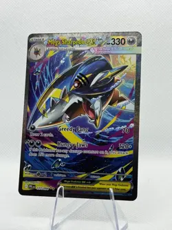 Mega Sharpedo ex 127/094 Special Illustration Rare Pokemon Phantasmal Flames - Image 1