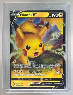 Pikachu V 2020 Pokemon Sword & Shield Vivid Voltage #043/185 - Image 1