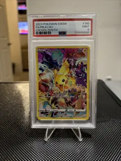 2023 Pokemon SWSH FA Pikachu Crown Zenith PSA 9 Mint #160 - Image 1