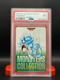 Pokemon Gyarados #130 Japanese Bandai Carddass Vending Series Green PSA 9 pop 55 - Image 1