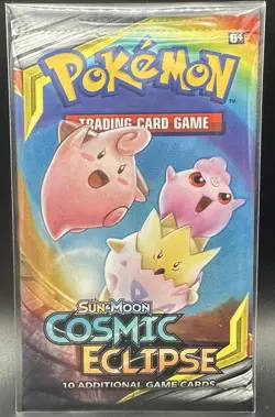 Pokemon TCG - Sun & Moon Cosmic Eclipse Booster Pack Sealed Loose (1) - Image 1