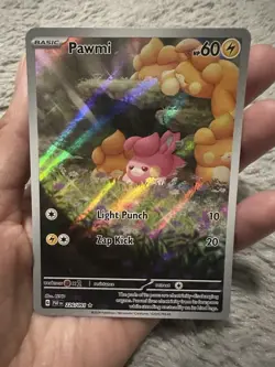 Pokemon TCG SV Paldean Fates Pawmi # 226 / 091 Illustration Rare Near Mint - Image 1