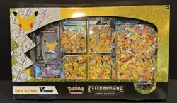 Pokemon Celebrations 25th Anniversary Pikachu V-Union Collection Box *Sealed* - Image 1