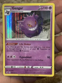 Pokemon Gengar 085/202 Holo Rare SWSH01 Sword and Shield Base Pack Fresh 🔥 - Image 1