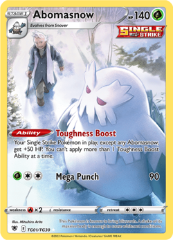 Abomasnow Full Art TG01/TG30 Ultra Rare Astral Radiance Pokemon TCG Near Mint - Image 1