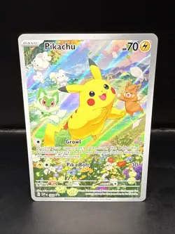 Pokemon Pikachu SVP 088 Scarlet & Violet Full Art Holo Black Star Promo - Image 1