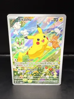Pokemon Pikachu SVP 088 Scarlet & Violet Full Art Holo Black Star Promo - Image 2