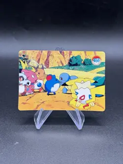 Pikachu Team Holo Pokemon Vintage Pocket Monster Vending Prism Sticker 468 - Image 2
