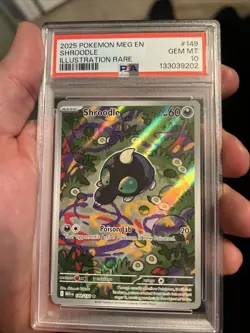 2025 POKEMON MEG EN-MEGA EVOLUTION ILLUSTRATION RARE #149 SHROODLE PSA 10 - Image 2