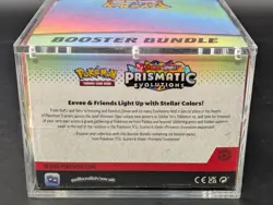 Pokemon TCG S&V Prismatic Evolutions Booster Bundle Display Case w/Acrylic Case - Image 3