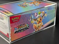 Pokemon TCG S&V Prismatic Evolutions Booster Bundle Display Case w/Acrylic Case - Image 4